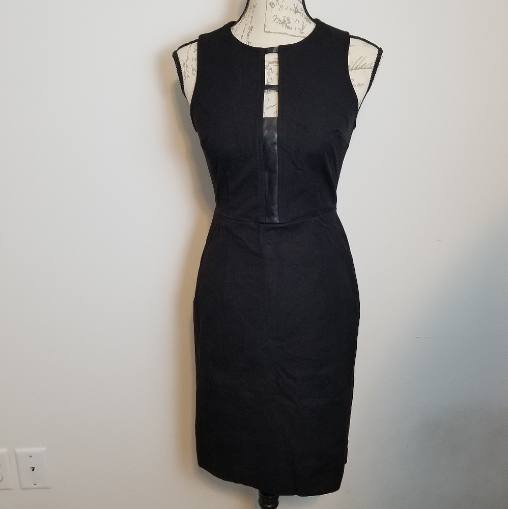 Banana Republic Black Sleeveless Midi Dress_